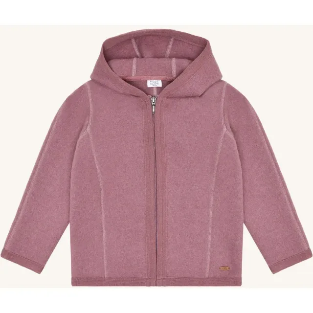 Hust & Claire HCEbba kogt uldjakke Pale Mauve merino
