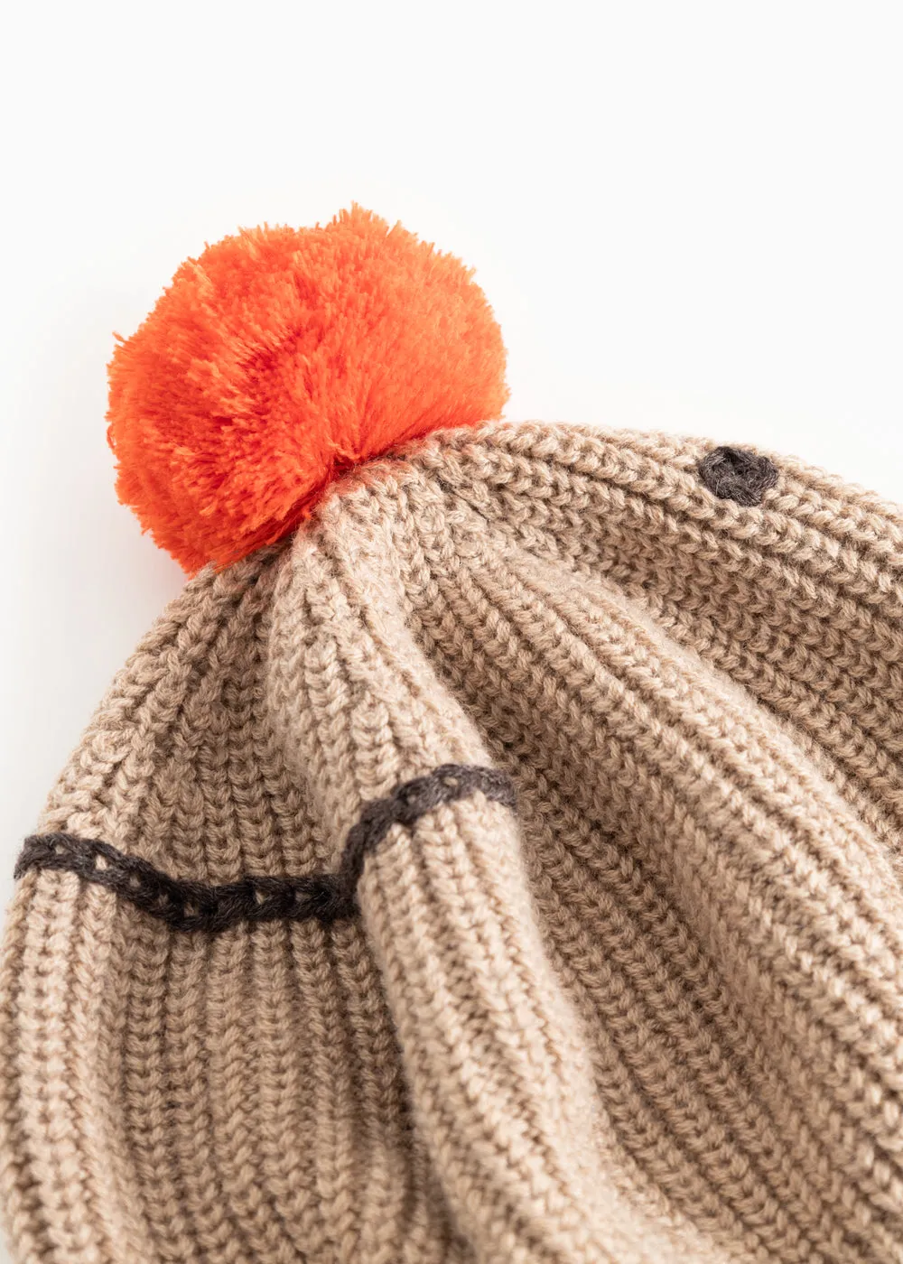 MarMar Alexo strikhue Smile baret med pompon