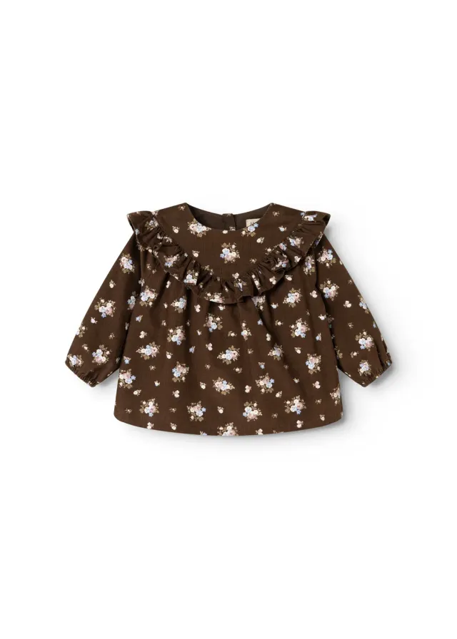 MarMar Tulette bluse Autumn Bouquet fløjl
