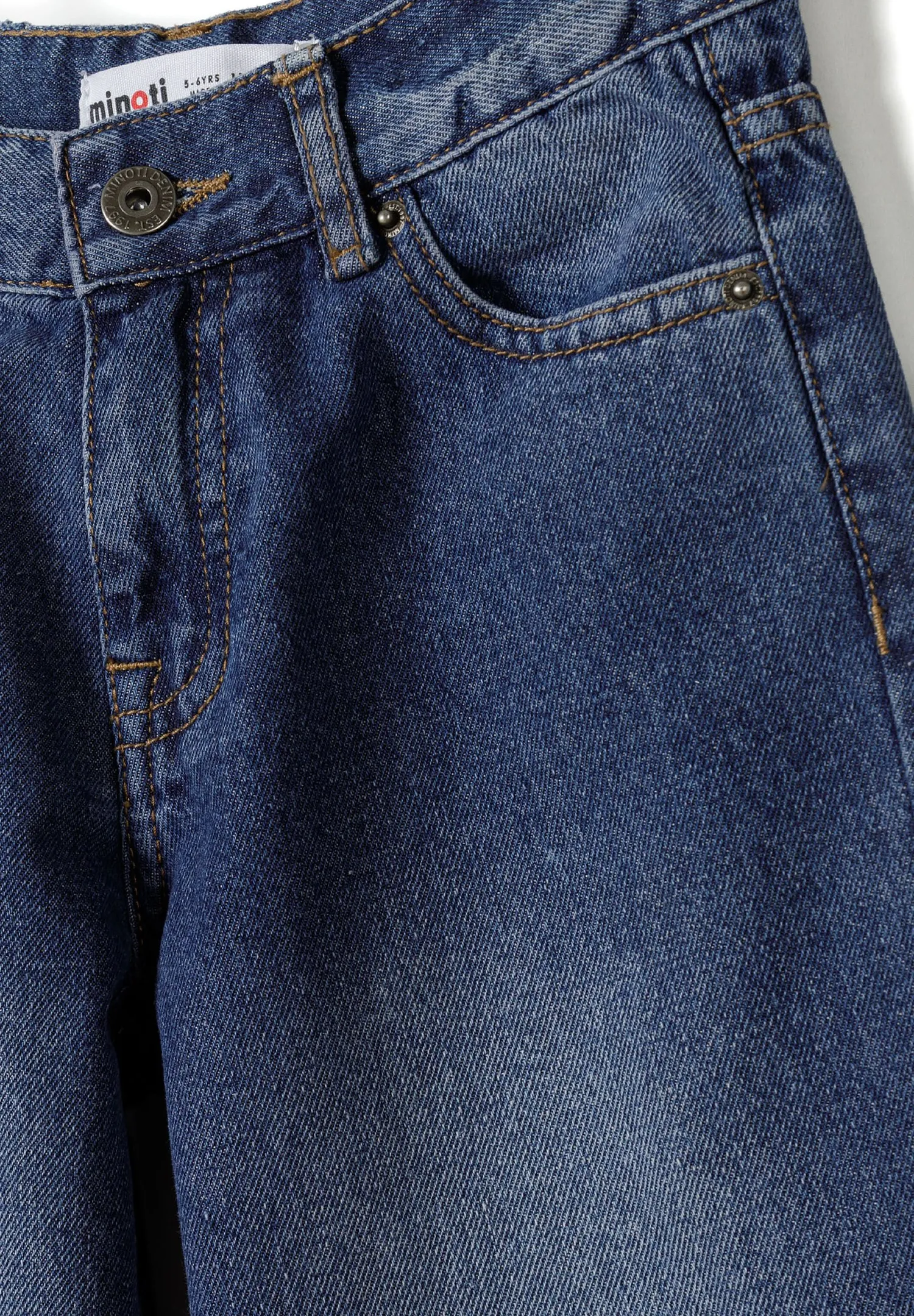 Minoti 43838 jeans til drenge mellemblå lige ben