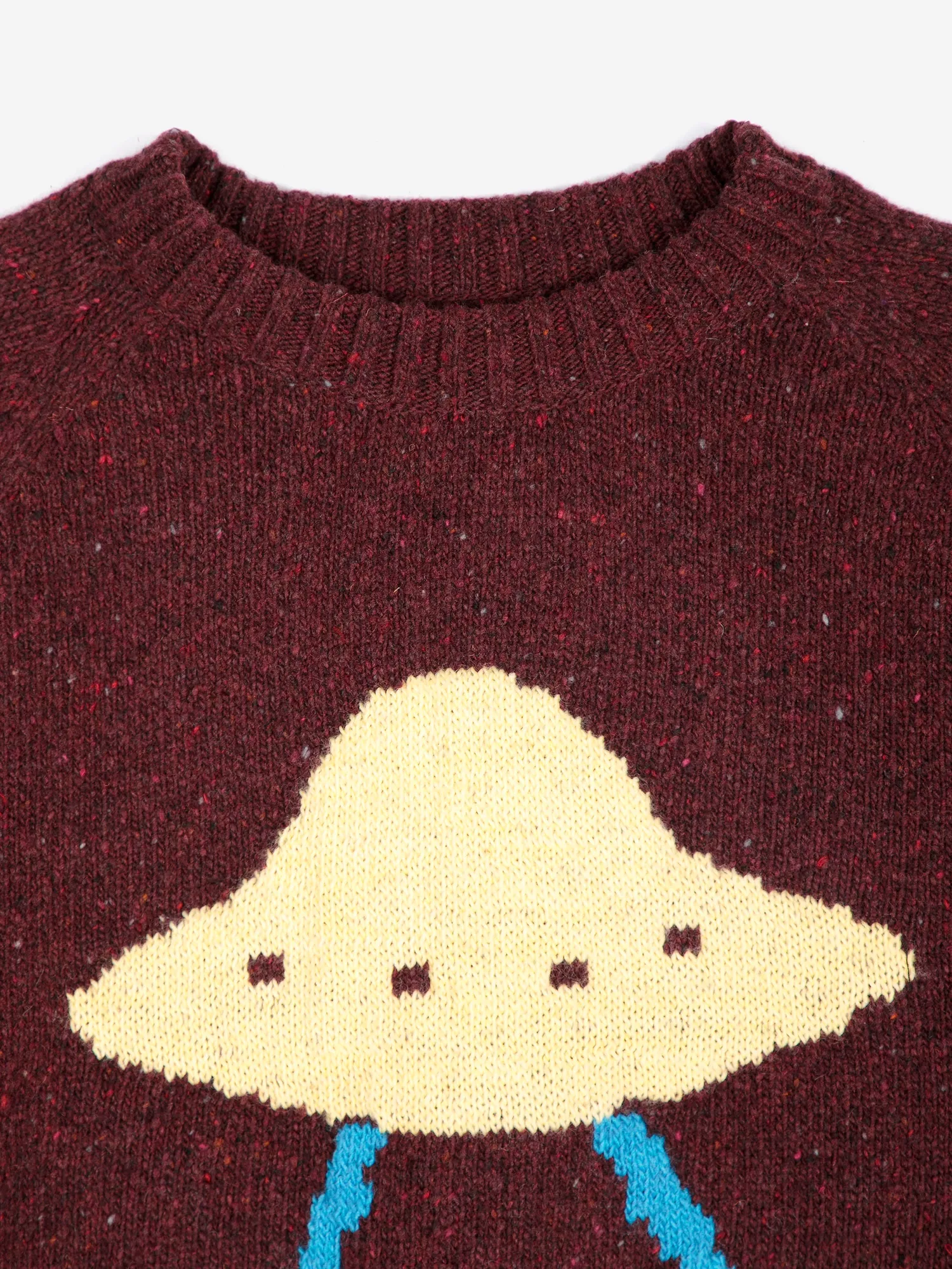 Bobo Choses Pixel Abduction jumper bordeaux uld XS-XL