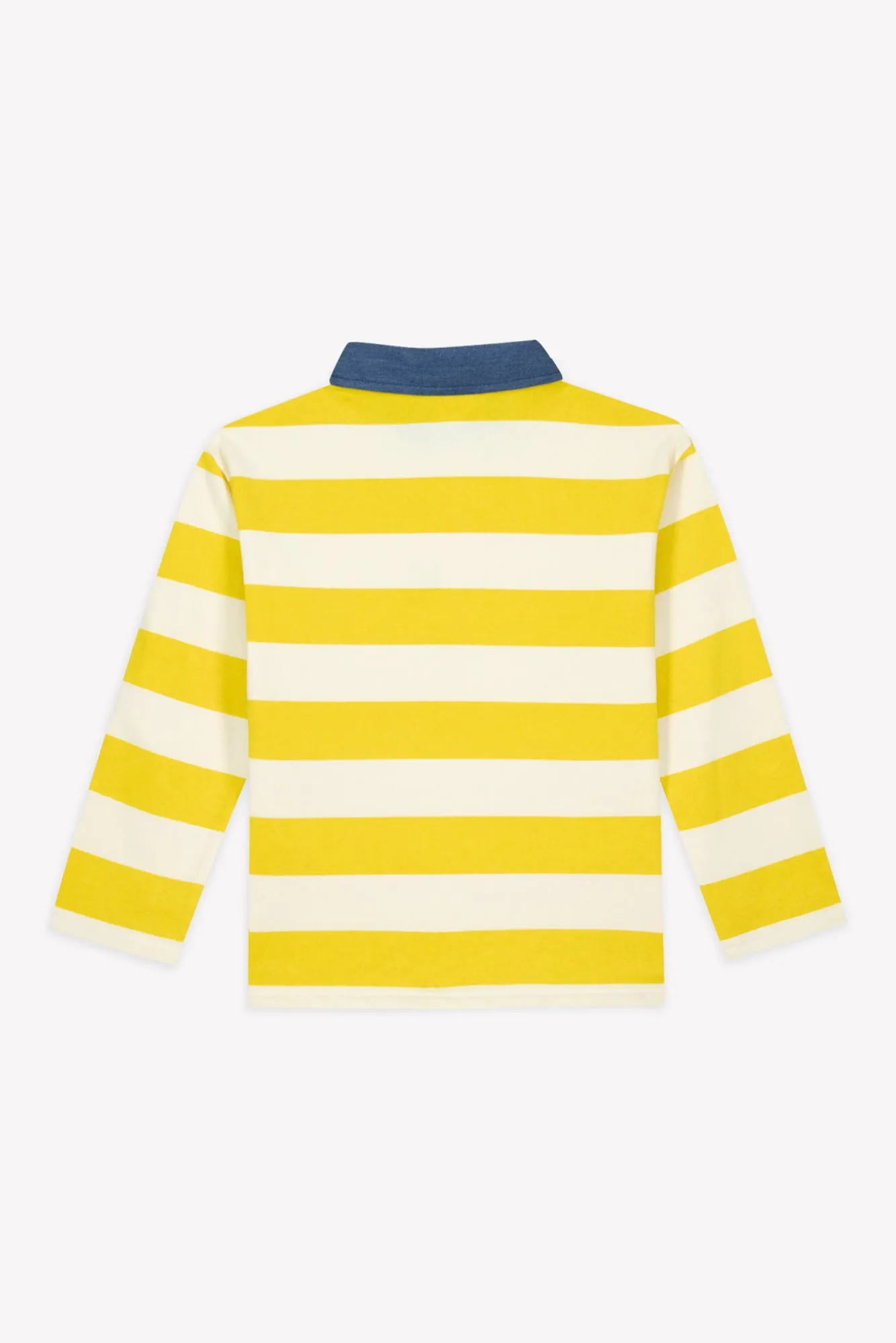 Bonton Pesto polo stribet gul bomuld