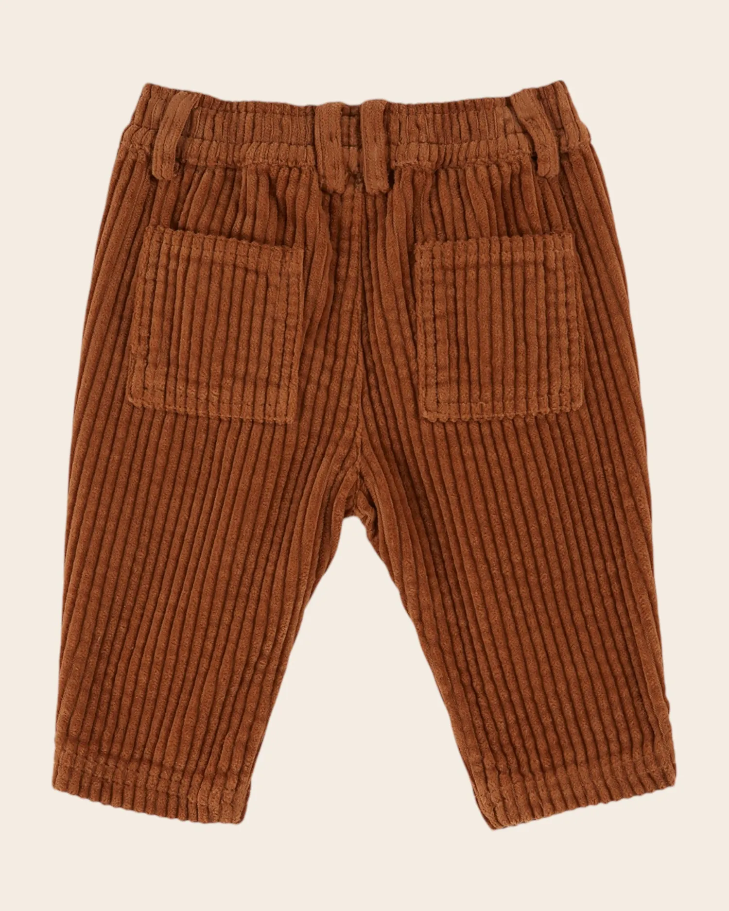 Emile et Ida Pecan fløjlsbukser caramel bred riflet
