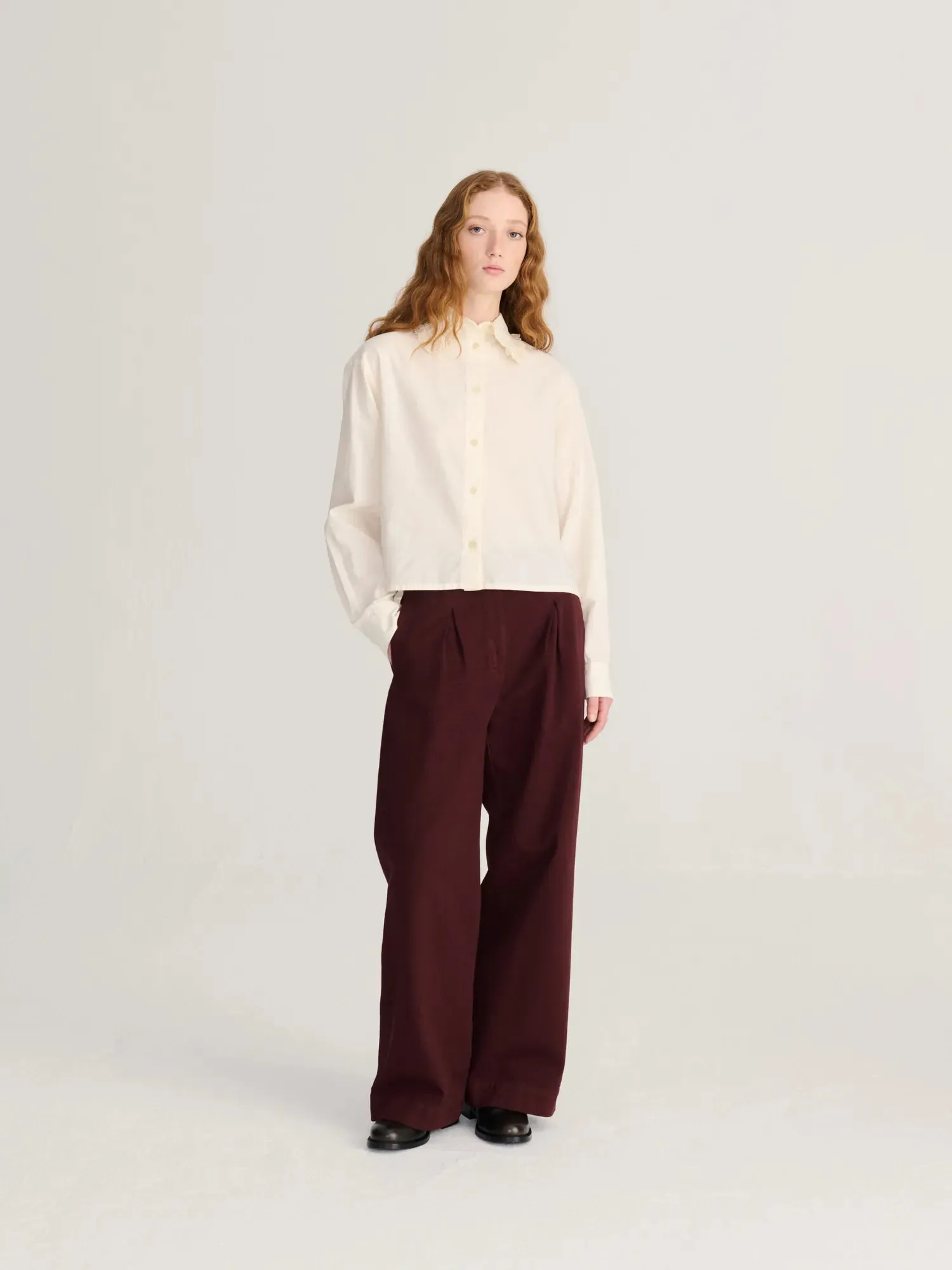 Bobo Choses All About Monsters Lace ending poplin skjorte offwhite