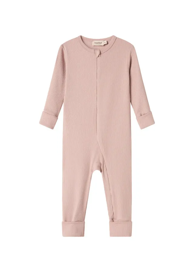 MarMar Rompy Zip heldragt Faded Rose rib