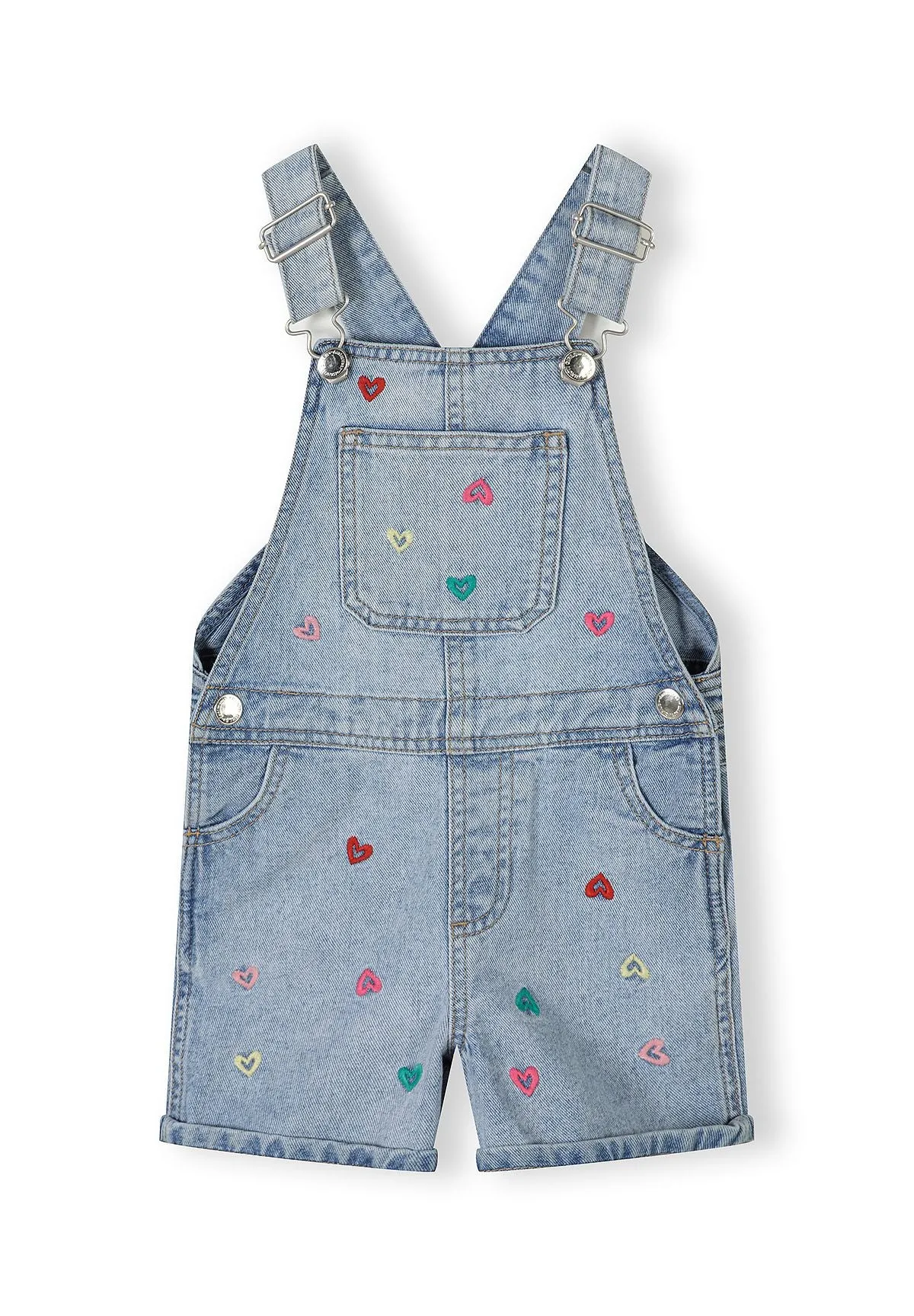 Minoti 44687 smækbukser pige lyseblå denim