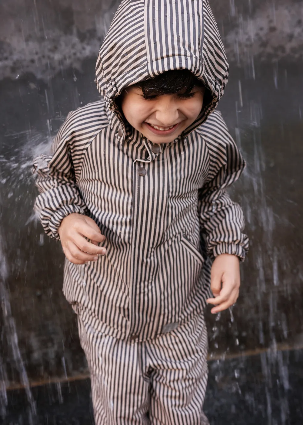 MarMar Oddy Set regnsæt Brown Stripe vandtæt