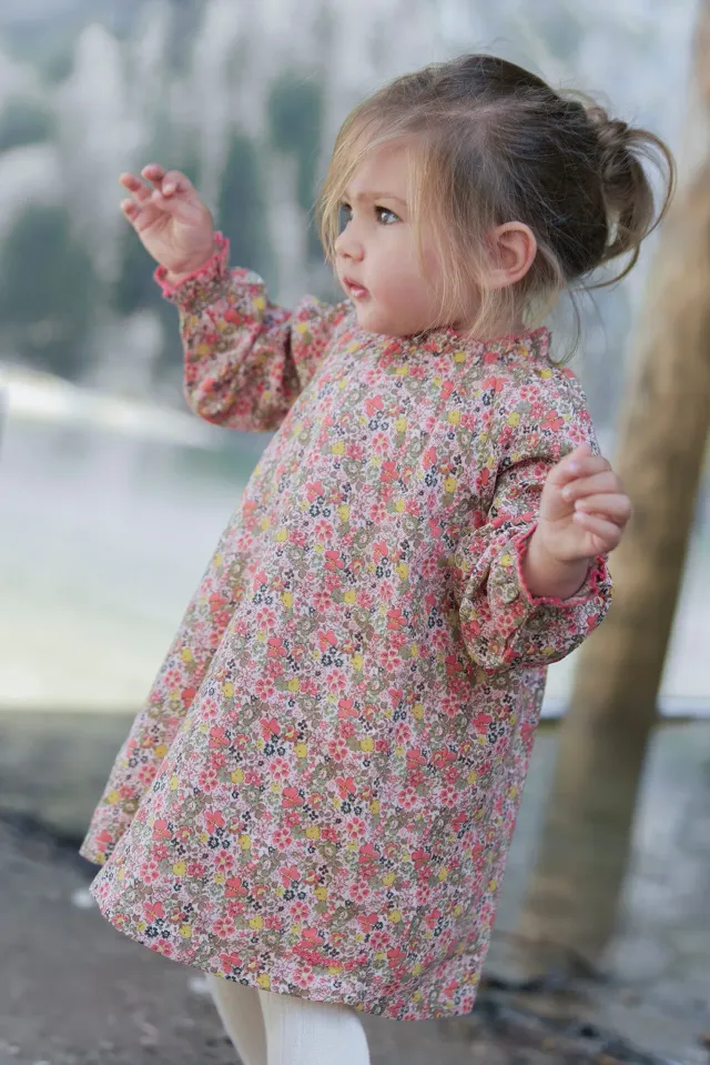 Bonton Mala Meadow kjole blomstret bomuld