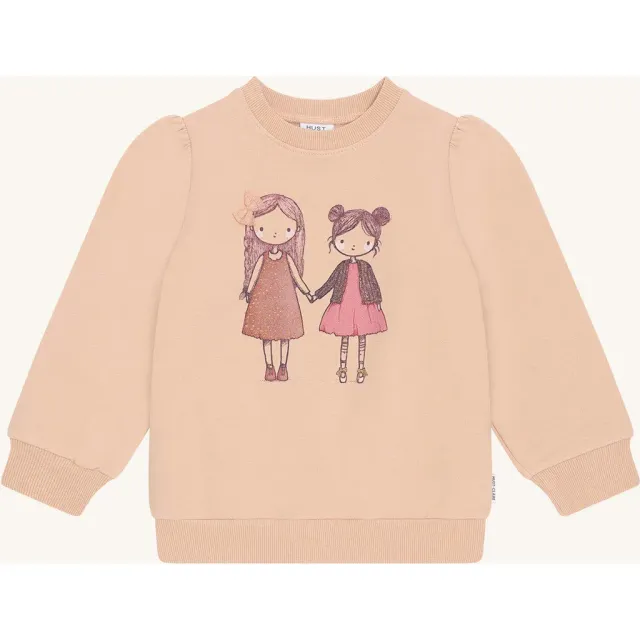 Hust & Claire Sicillia Friendship sweatshirt Rugby Tan