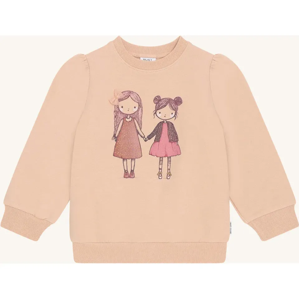 Hust & Claire Sicillia Friendship sweatshirt Rugby Tan
