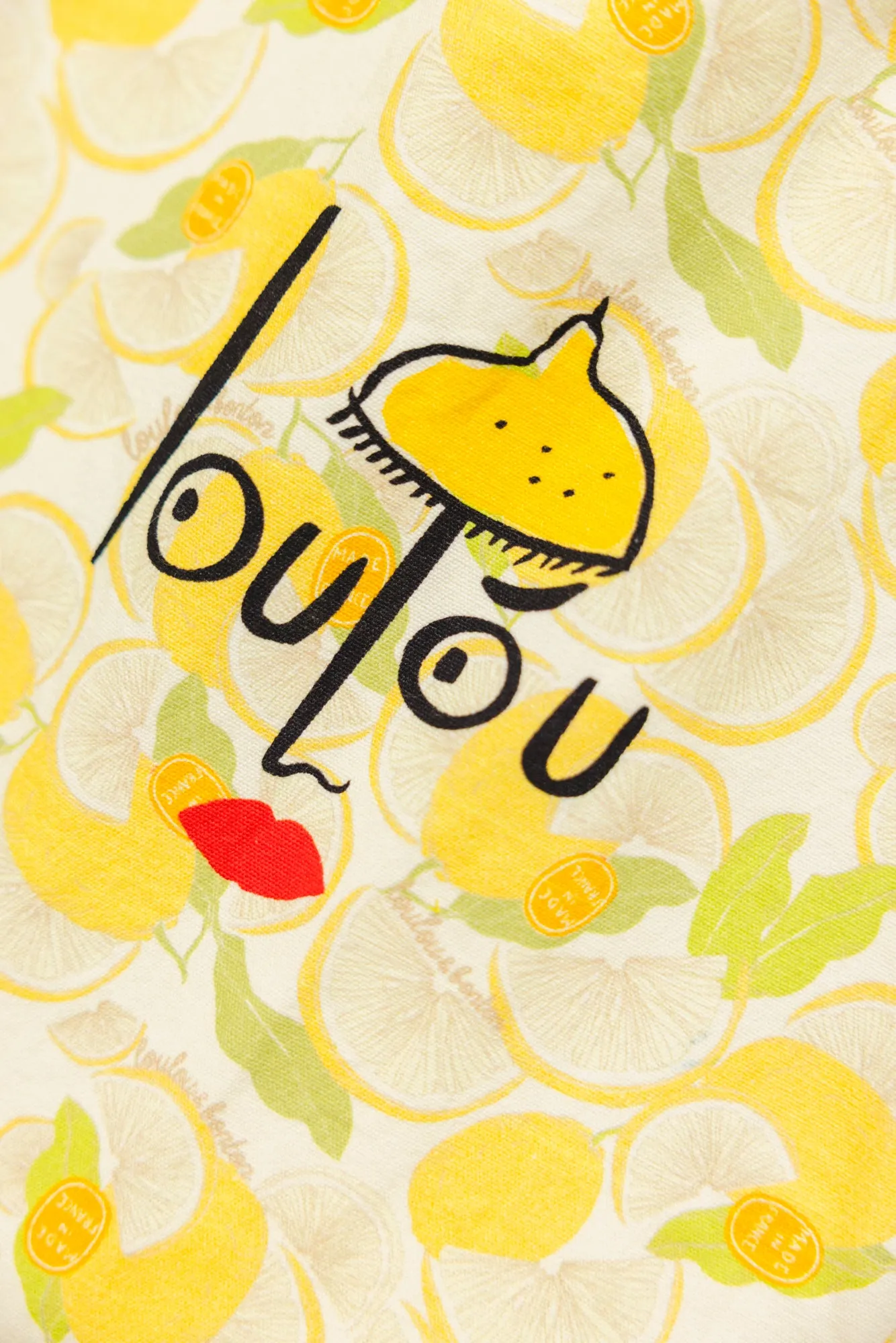 Bonton Loulou Limone strandtaske TU citronprint