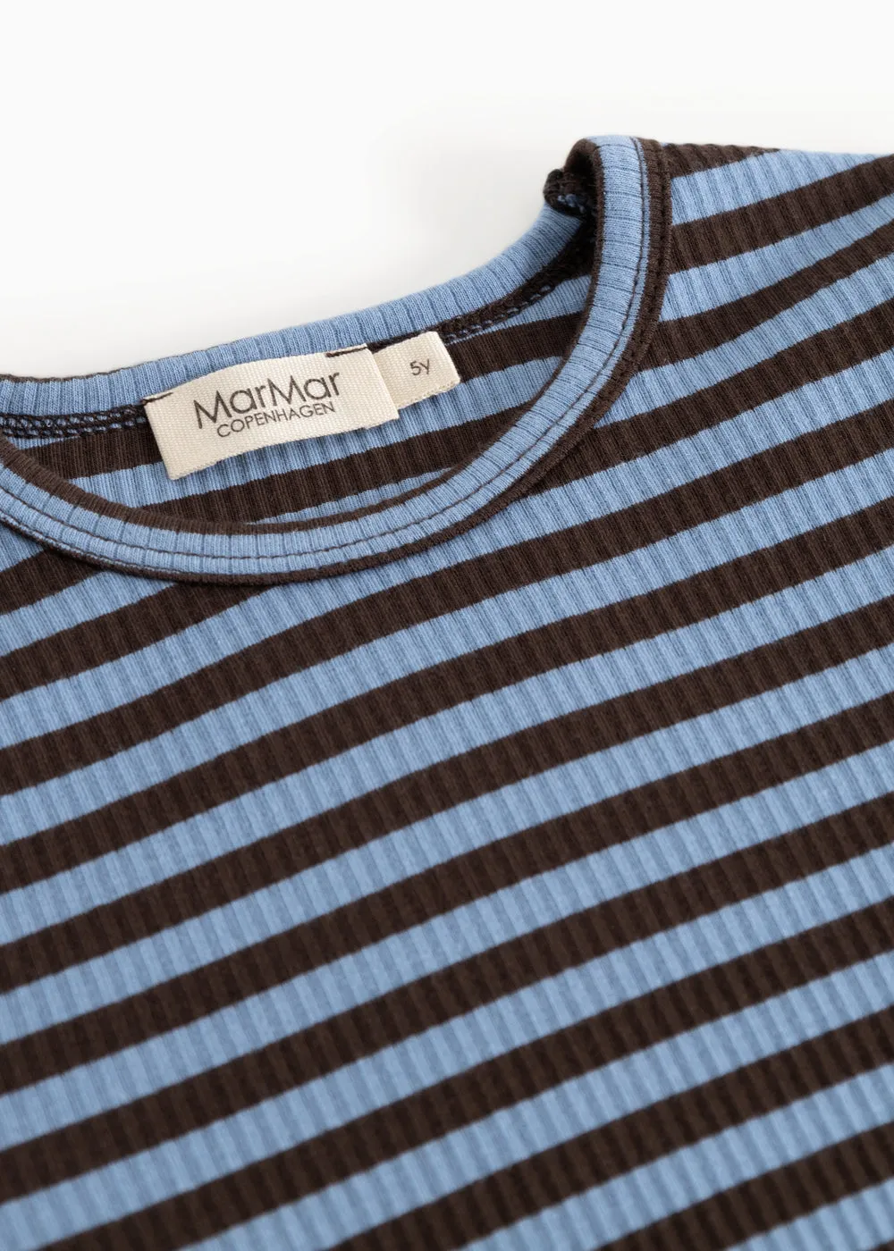 MarMar Plain Tee LS t-shirt Blue Heaven Stripe