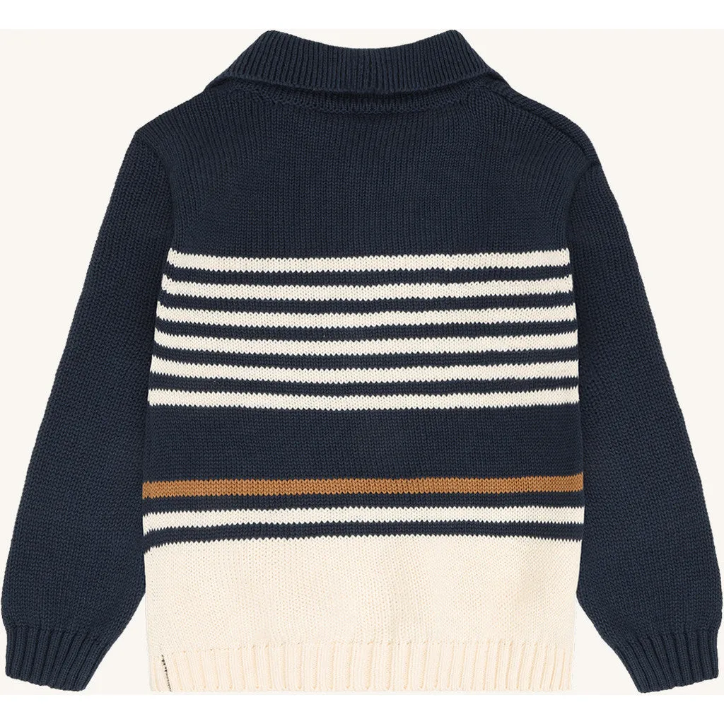 Hust & Claire Pelle pullover Blues stribet polo