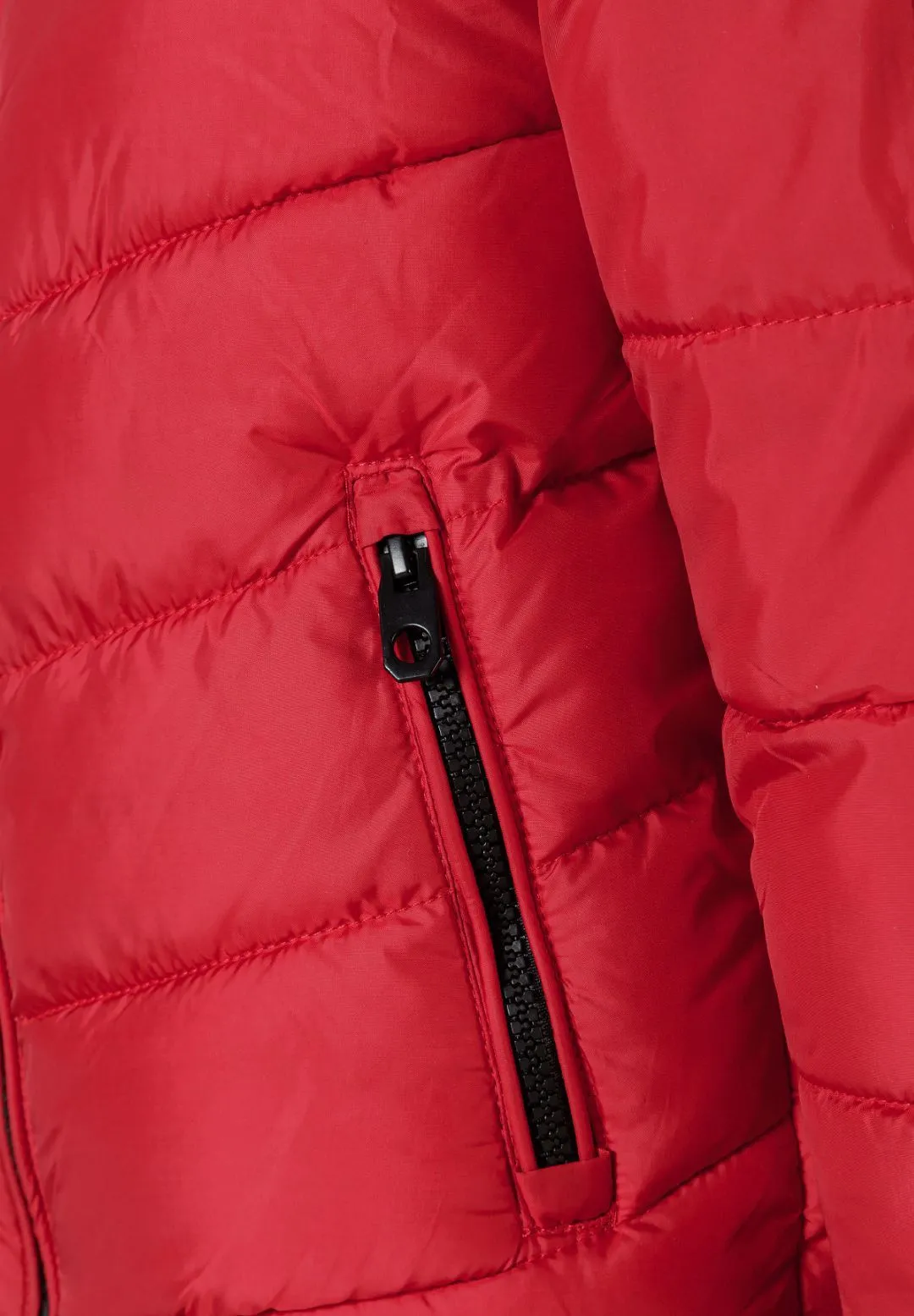 Minoti 45238 steppjakke til drenge rød med hætte