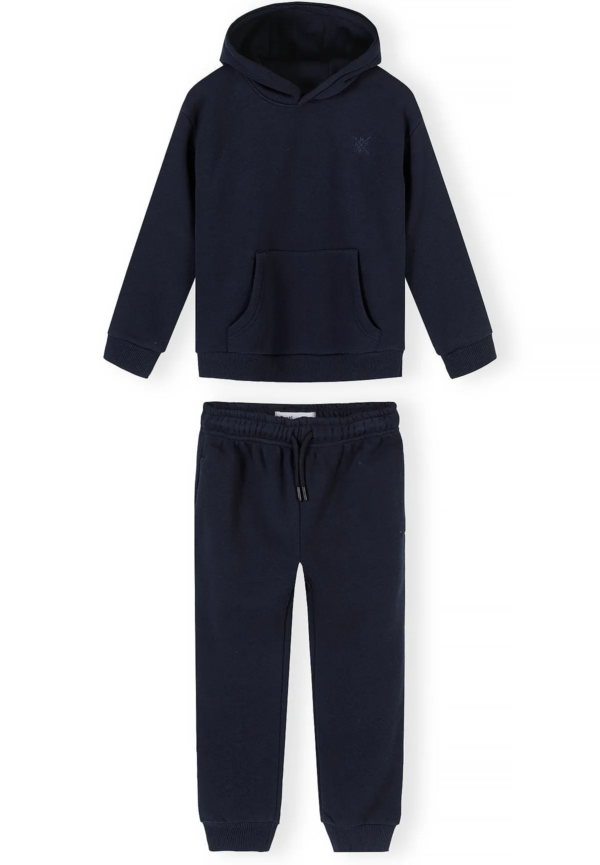 Minoti 45793 sweatsæt drenge navy hoodie