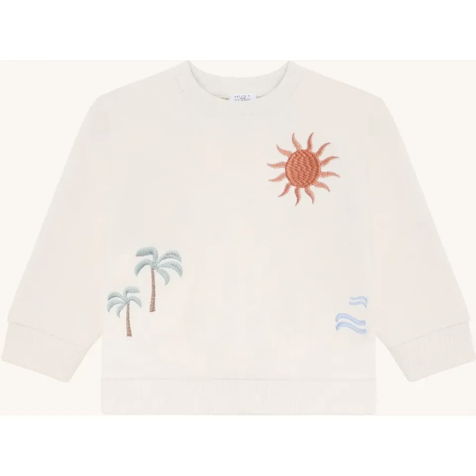 Hust & Claire HCSejer Palms sweatshirt Sandshell