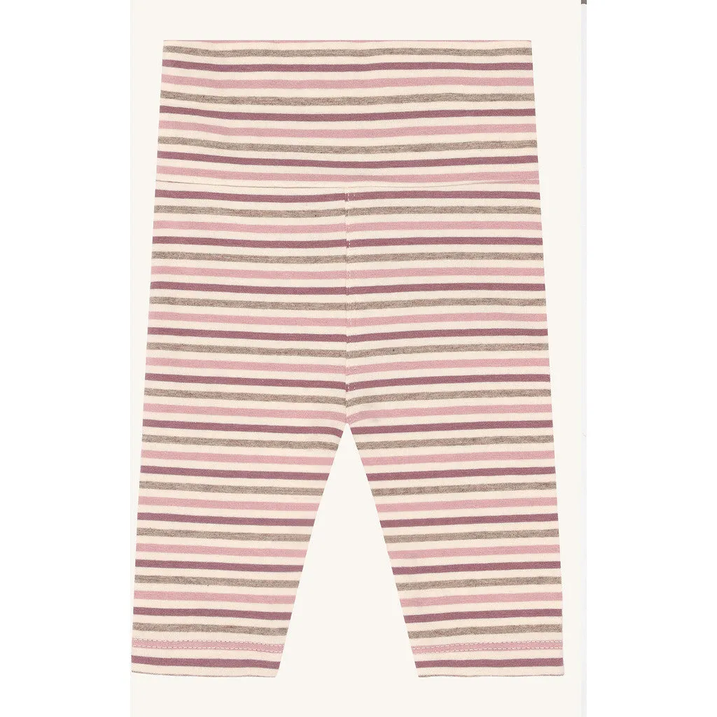 Hust & Claire HCLuca Story leggings Off White stribet