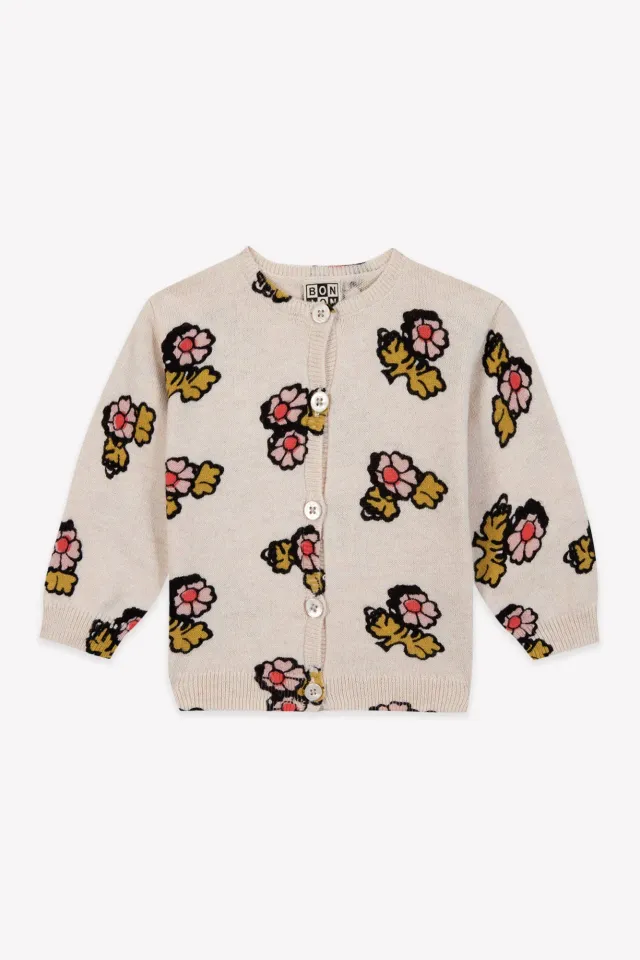 Bonton Lilet cardigan fleur faroe bomuld