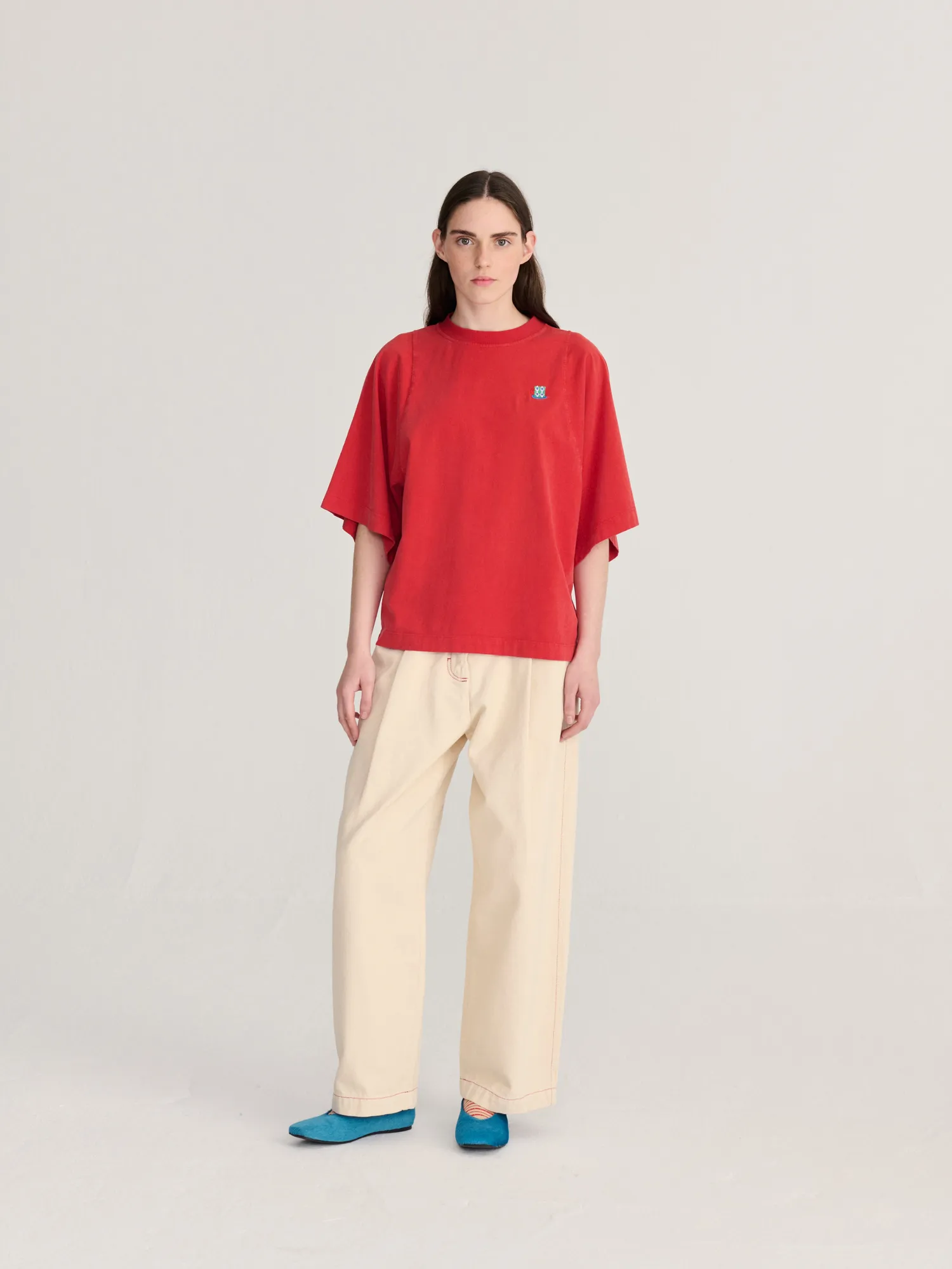 Bobo Choses Monster Mug relaxed T-shirt rød økologisk
