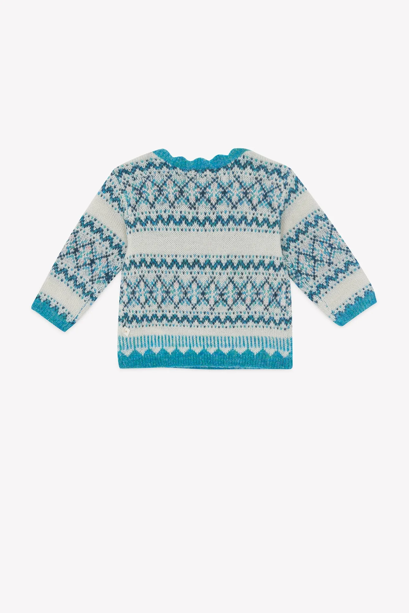 Bonton Mimi Mouton pullover blå blød strik