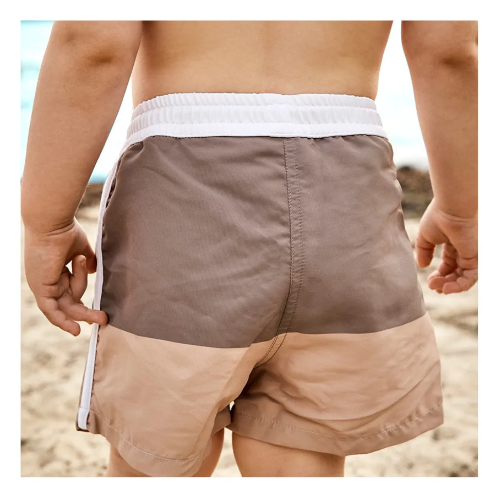 nuuroo Milo badeshorts UV50+ Light brown Warm green