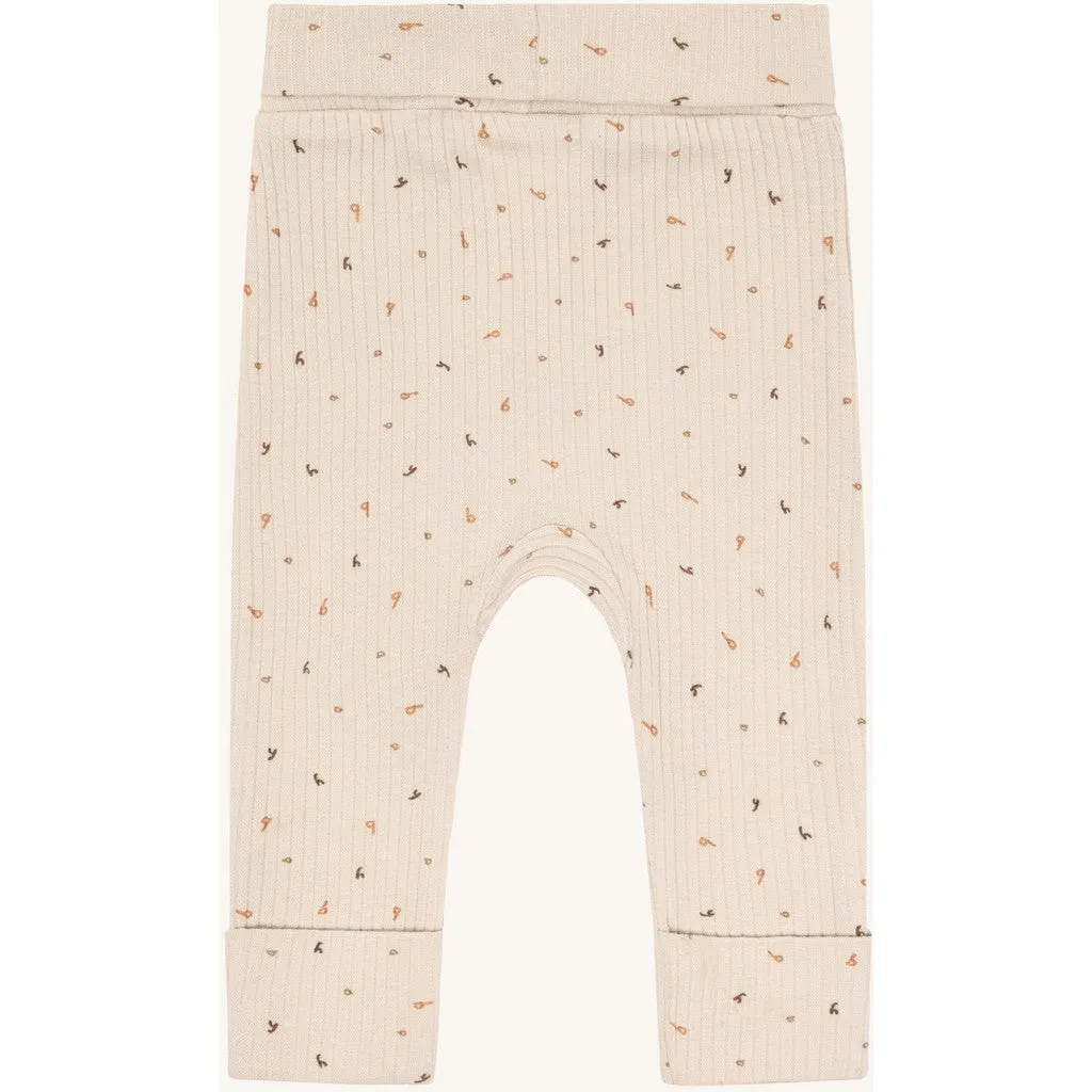 Hust & Claire Luca Letter Aop leggings French Oak