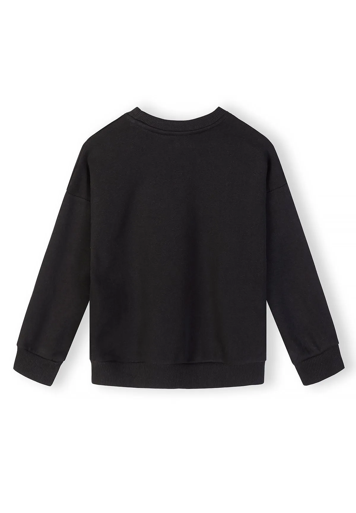 Minoti 44804 sweatshirt sort beige 2-pak bomuld