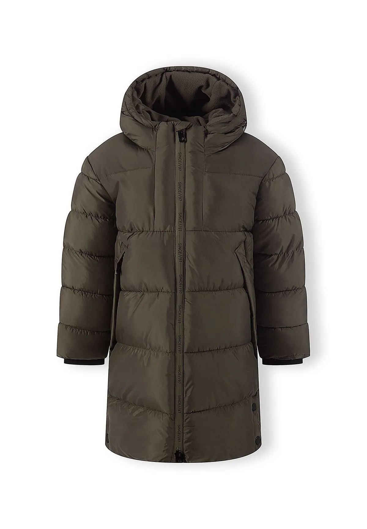 Minoti 45254 steppmantel quiltet fleece khaki