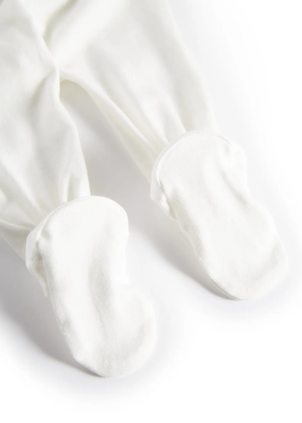 MarMar Pixa bukser med fødder Gentle White modal