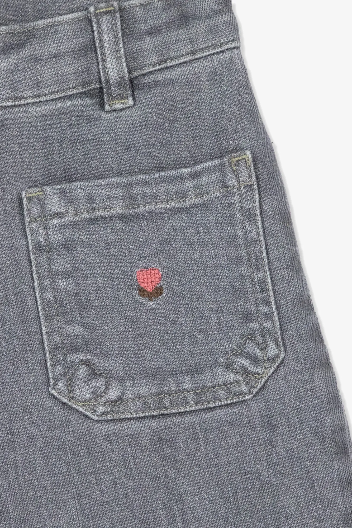 Bonton Lakiko grå jeans i bomuld til børn
