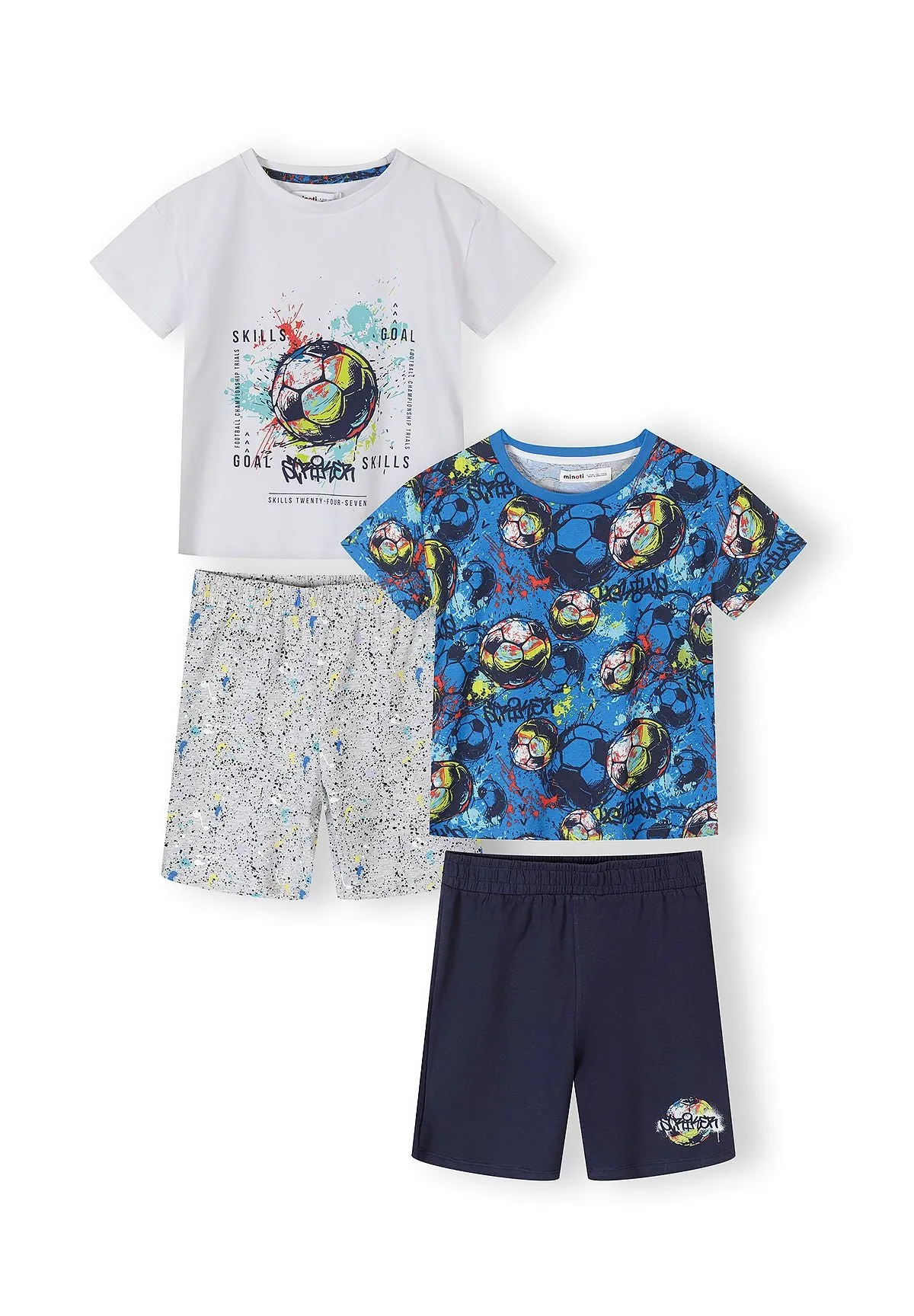 Minoti 43021 pyjamas drenge fodbold 2-pak