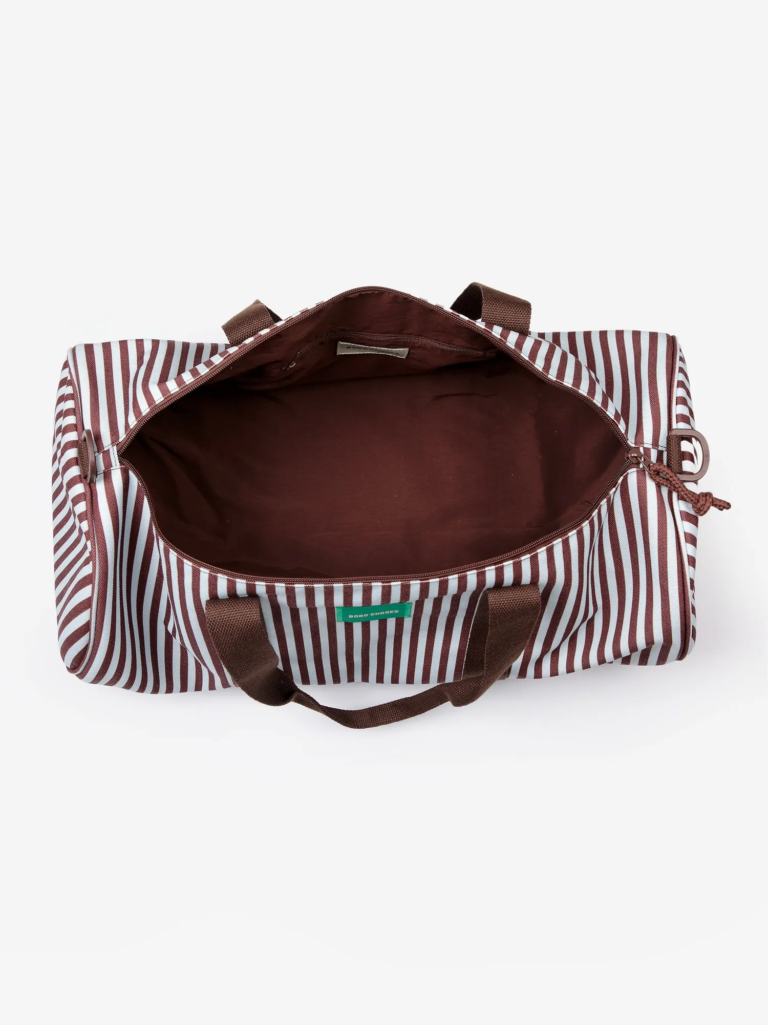 Bobo Choses Striped Canvas sportstaske mørkebrun