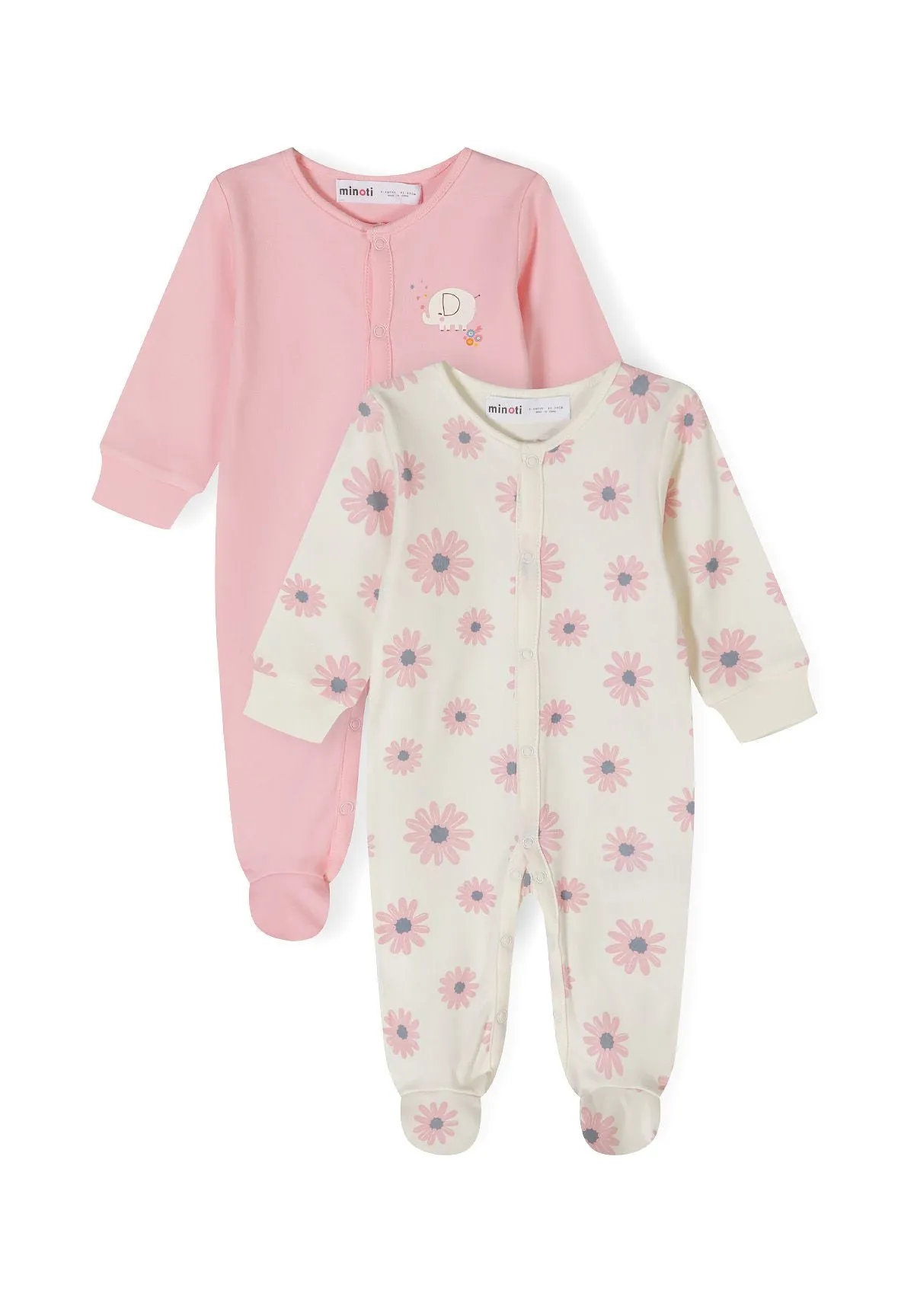 Minoti 42024 natdragt 2-pak jersey blomster