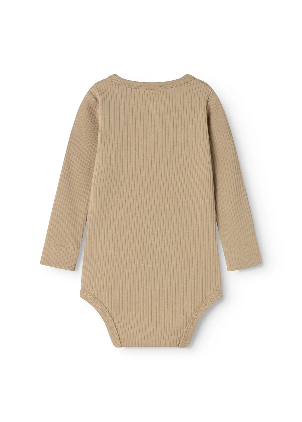MarMar Body LS bodystocking Muddy modal rib