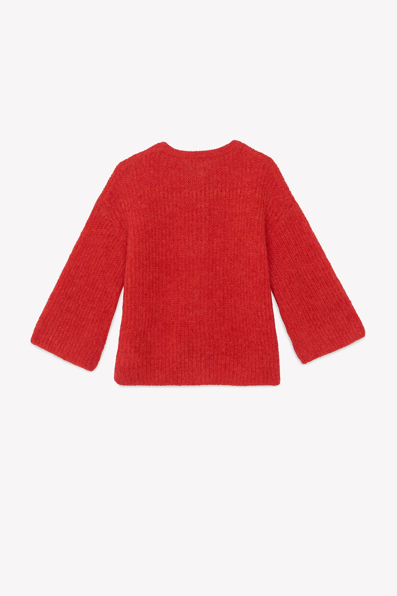 Bonton Lizbeth Red Flag cardigan rød rib