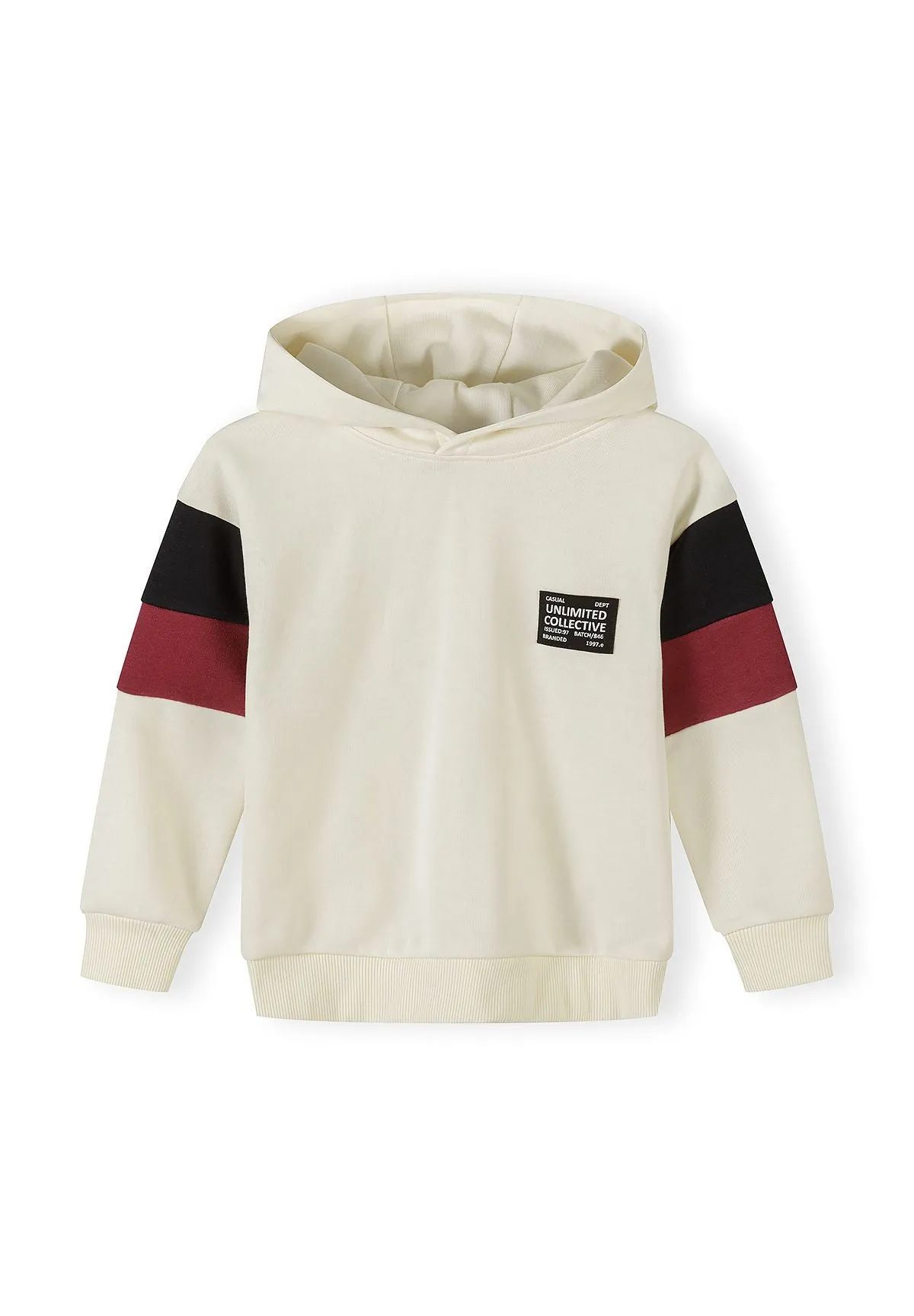 Minoti 44779 joggingdragt creme drenge bomuld