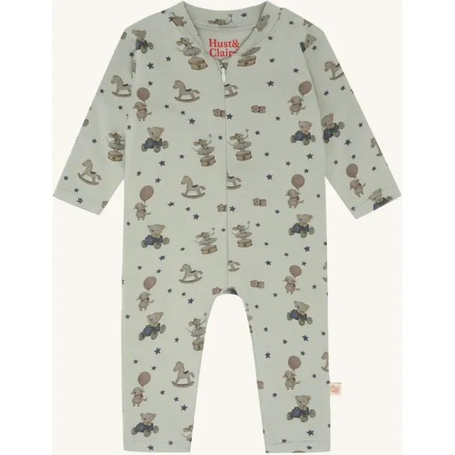 Hust & Claire Mich jumpsuit forest fog økologisk bomuld
