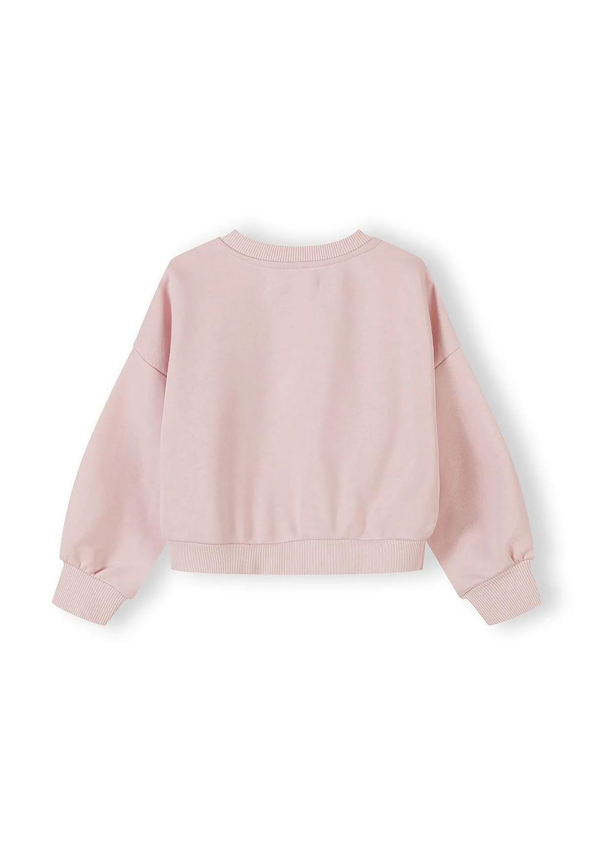 Minoti 44759 sweatsæt lyserød shorts 2 dele