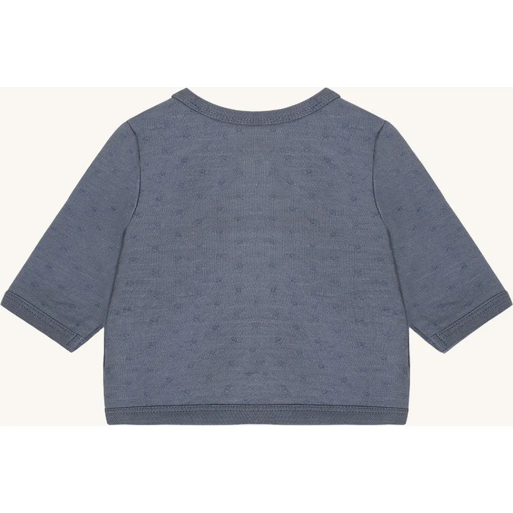 Hust & Claire Sai cardigan Blue Storm økologisk