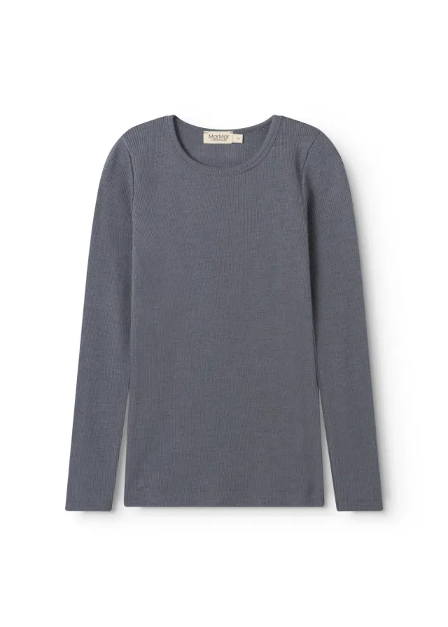 MarMar Tamra t-shirt Rainstorm uld langærmet