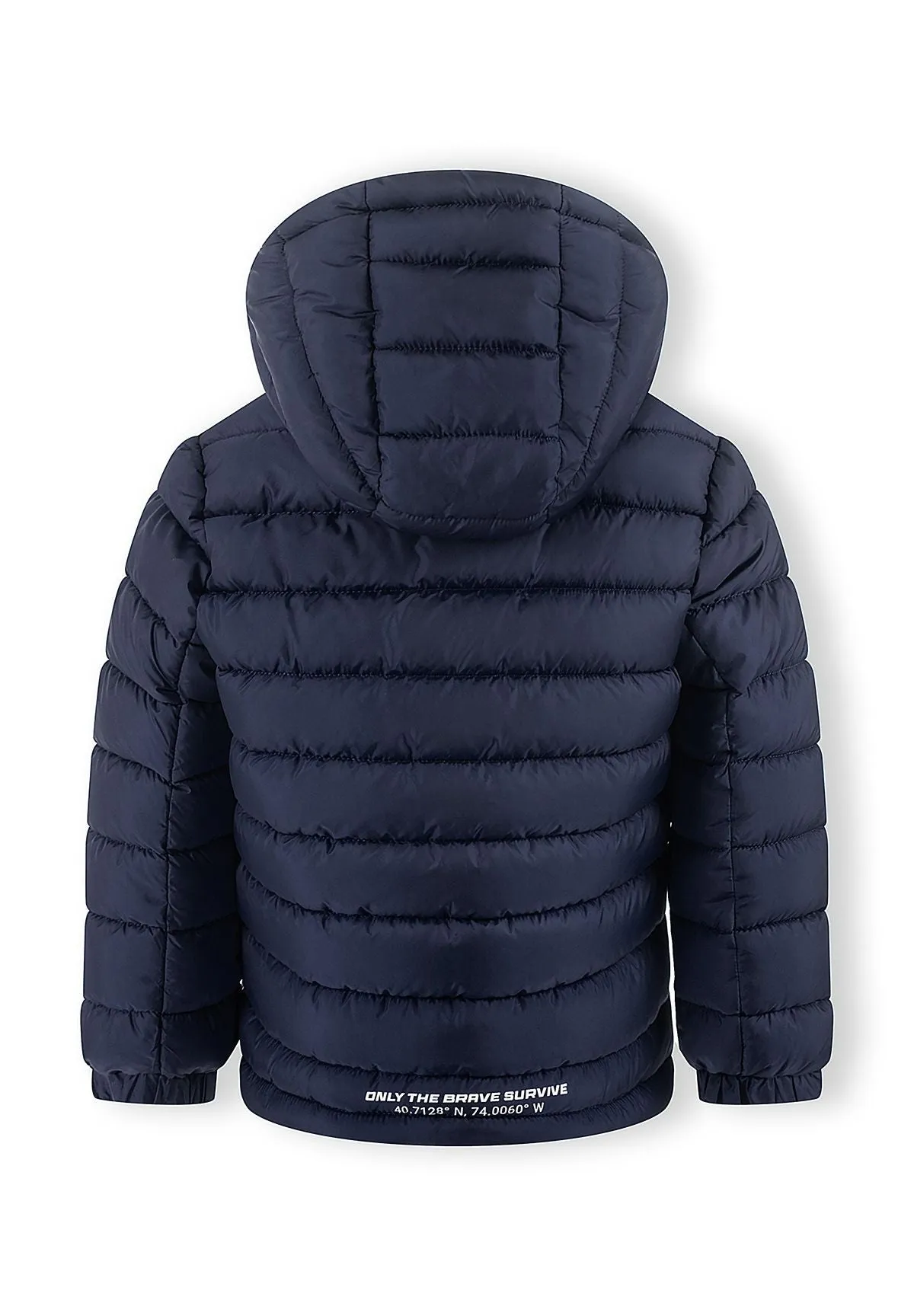 Minoti 45230 steppjakke navy til drenge med hætte