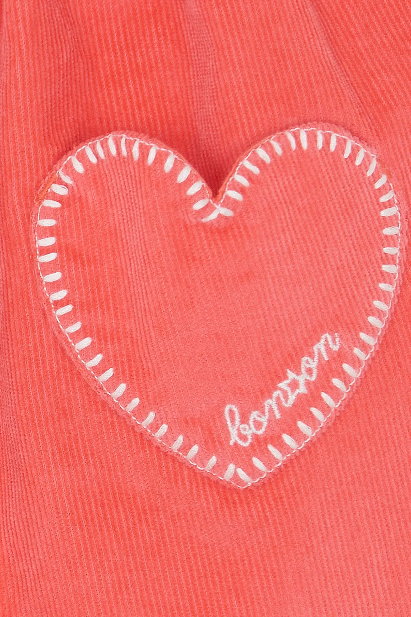 Bonton Douchka nederdel Rose fløjl hjerte