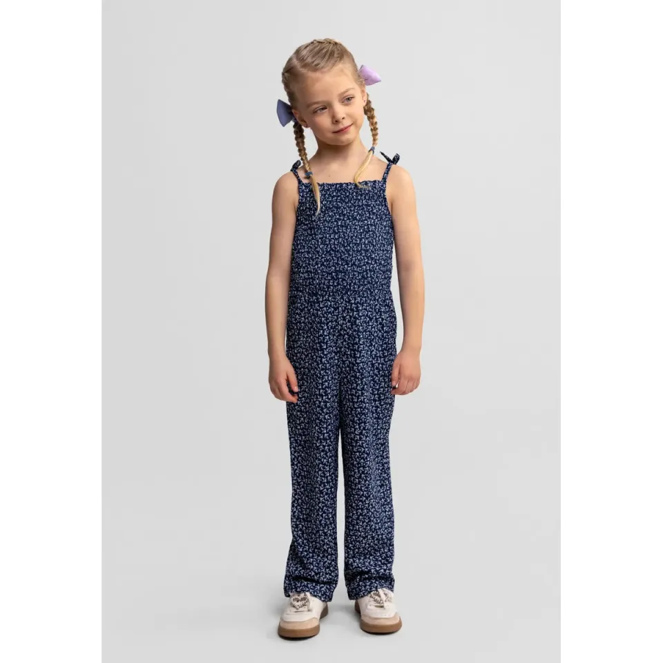 Minoti 42829 jumpsuit mørkeblå blomstret