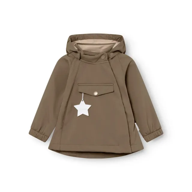 MINI A TURE MATWAI softshell jakke Dark forest vindtæt