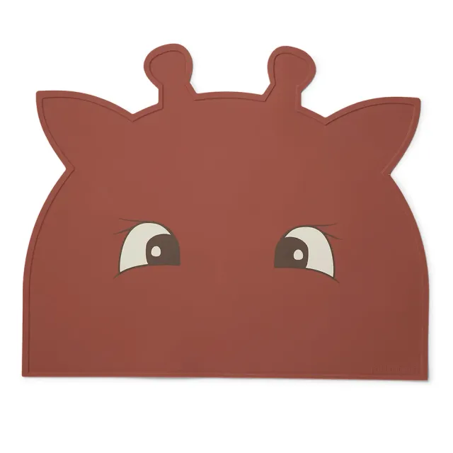 nuuroo Albert dækkeserviet giraf Mahogany silikone