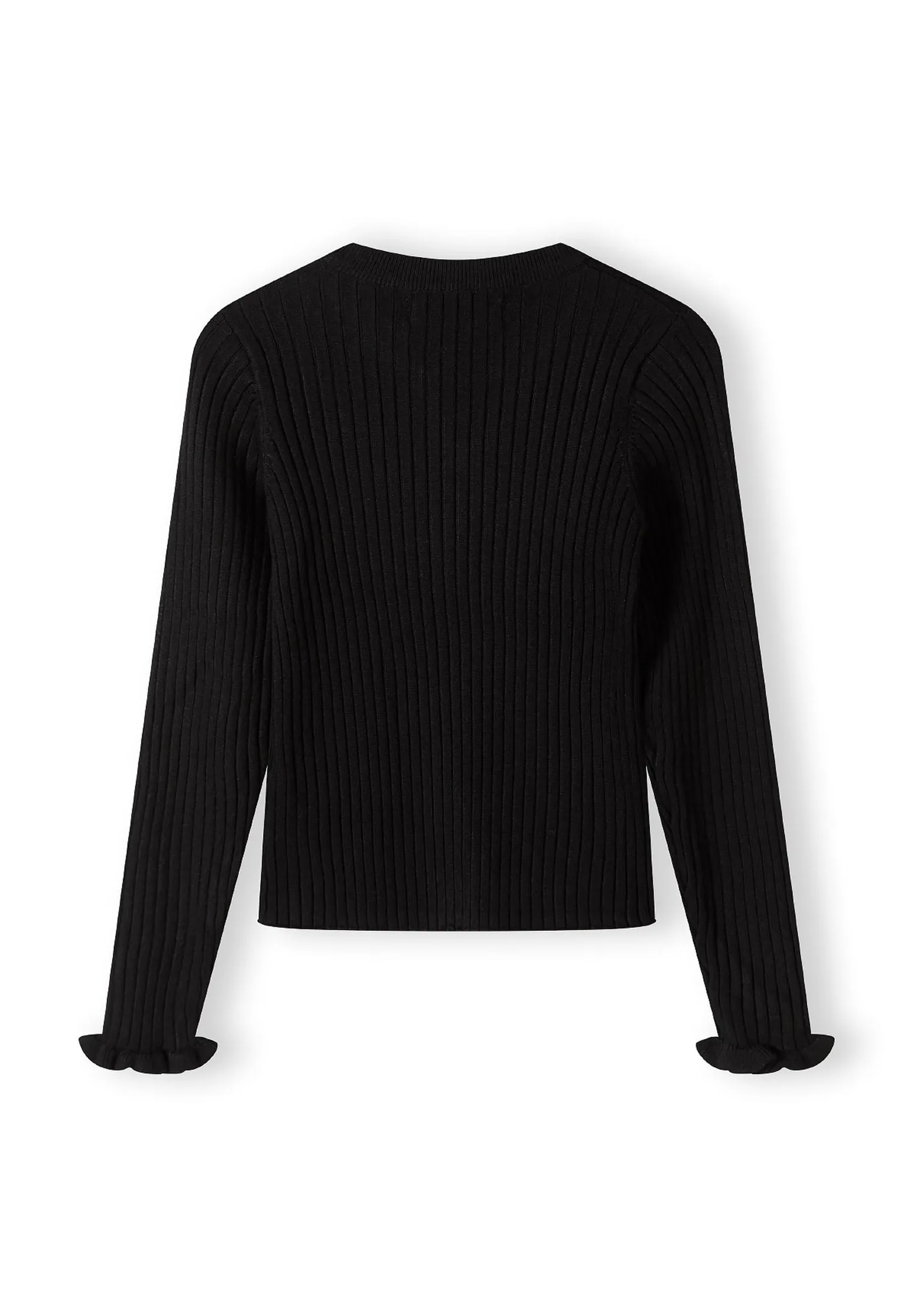 Minoti 43889 ribpullover sort til piger