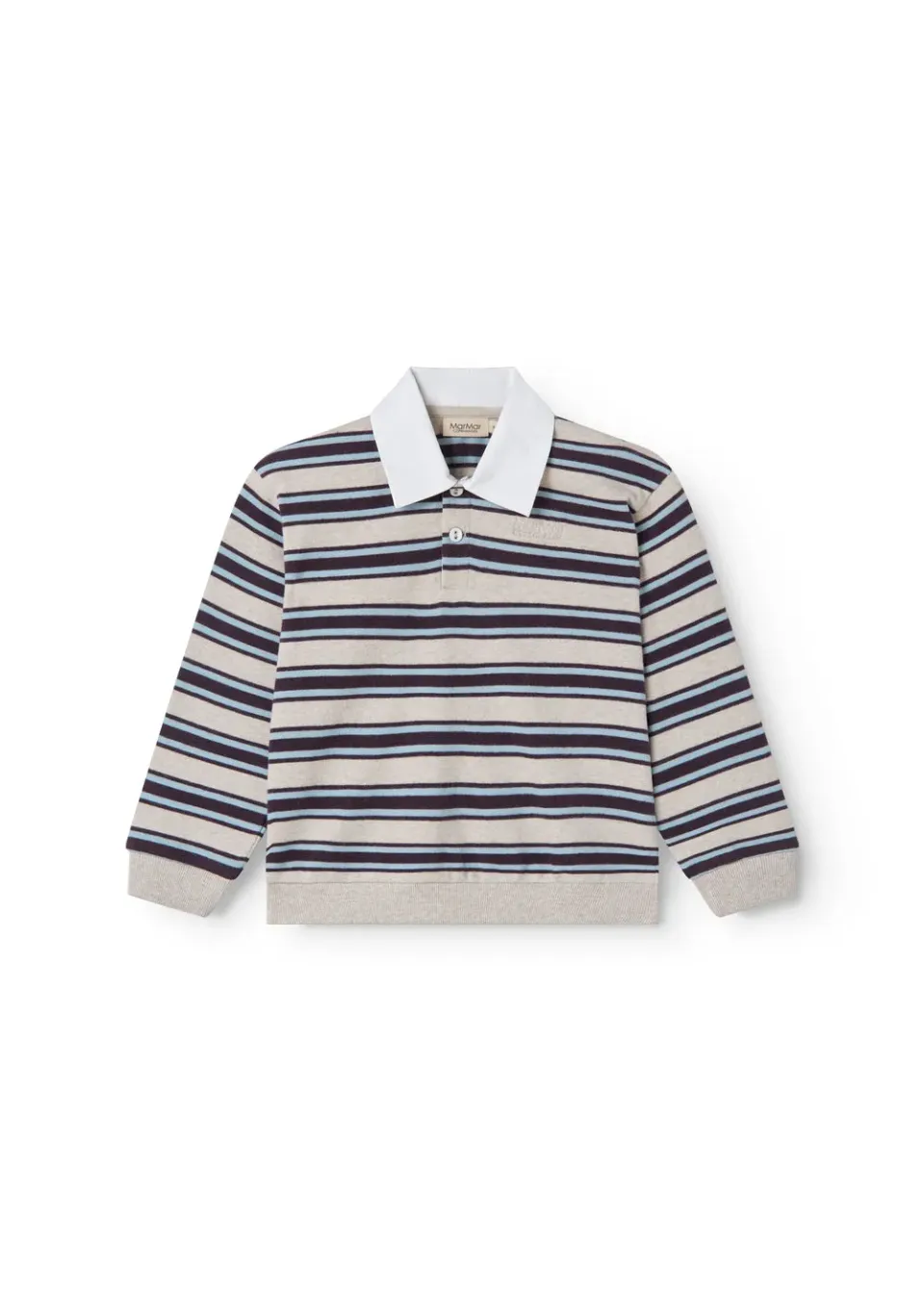 MarMar Copenhagen Thanos Polo sweatpolo College Stripe