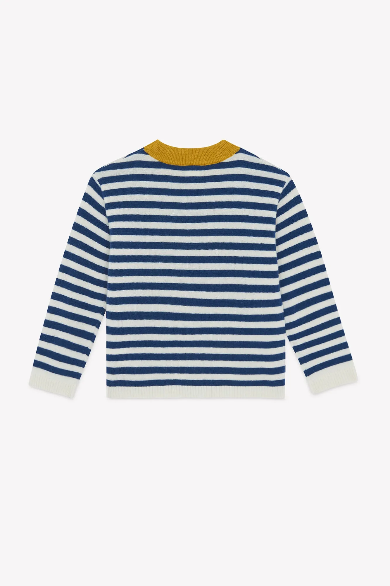 Bonton Pepito Blue strik stribet bomuld cashmere 4A