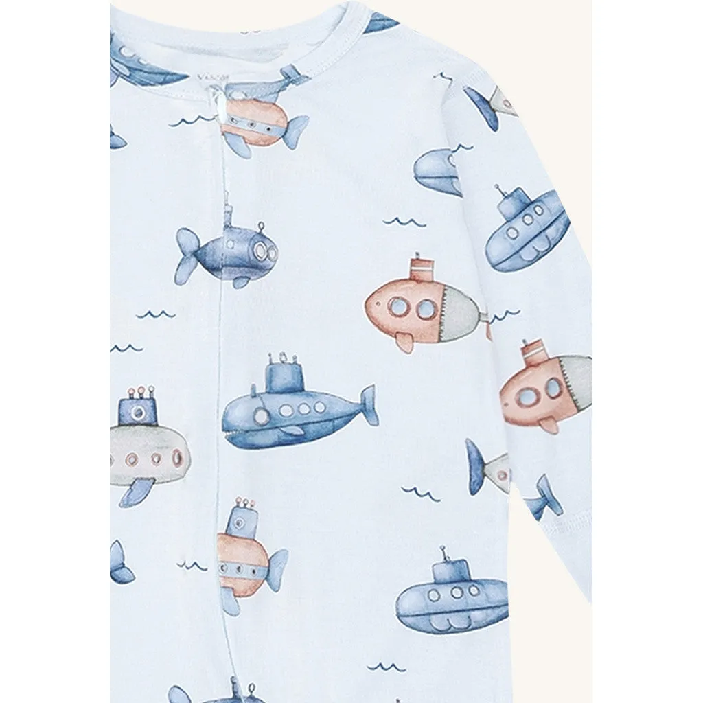 Hust & Claire Mulle Submarine natdragt Water bambus