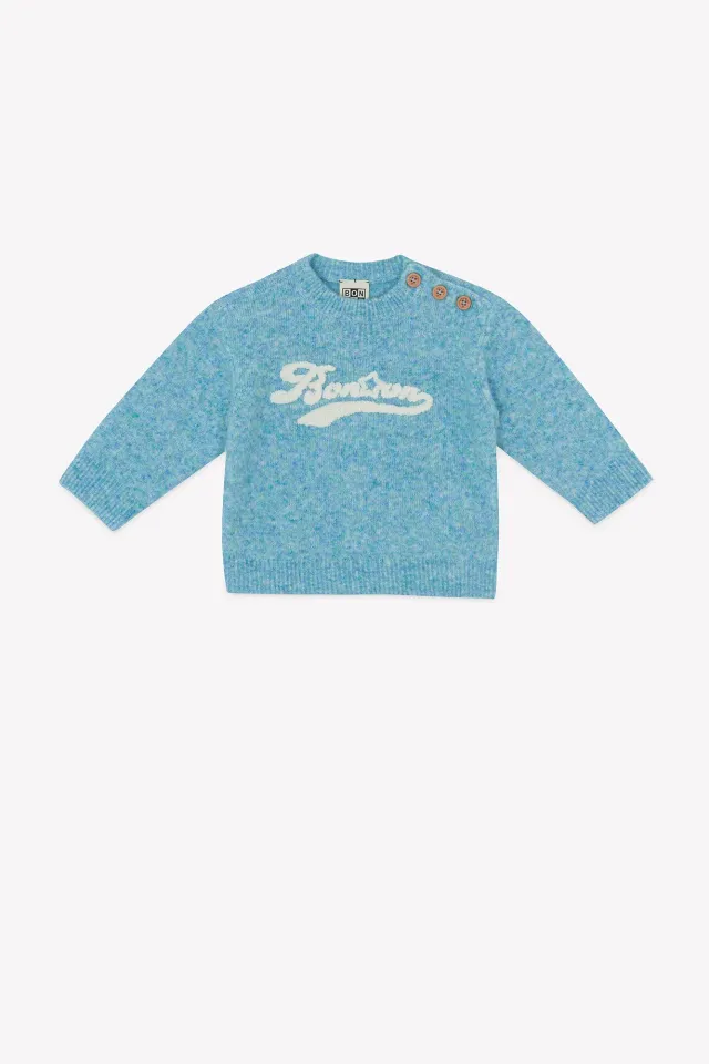 Bonton Missouri trøje blå vintage logo drenge